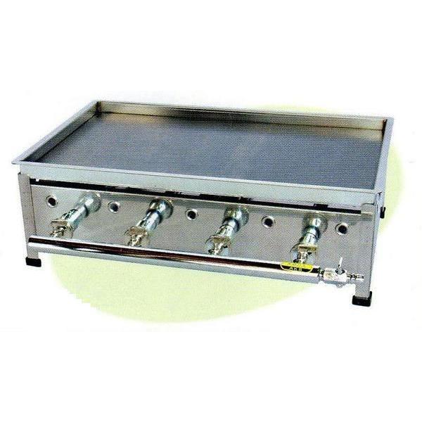 送料無料 新品 卓上鉄板焼 バーナー4本 W610×D370×H205 No.20 : 厨房 