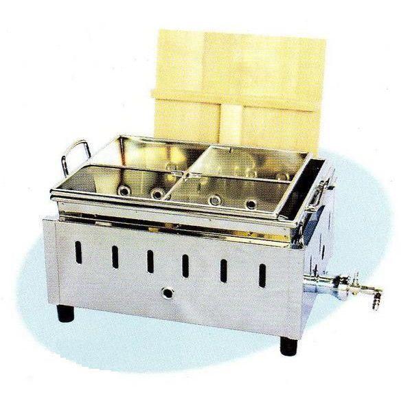 送料無料 新品 湯煎式おでん鍋（4ツ仕切） W430×D340×H240 WK-13