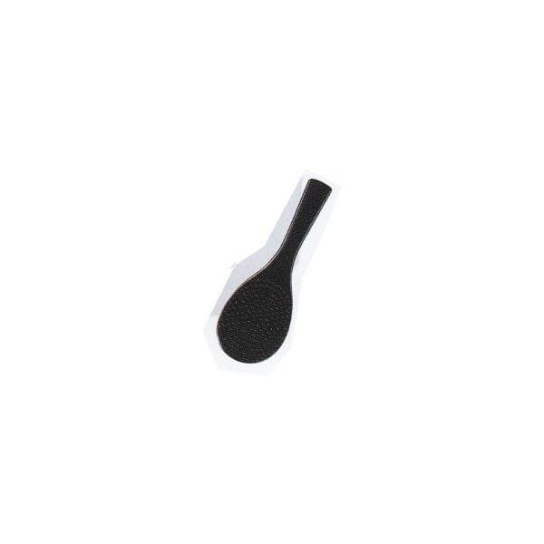 飯べラ　しゃもじ 黒 （エンボス加工） （S）16ｃｍ  8-245-13 (90023740)