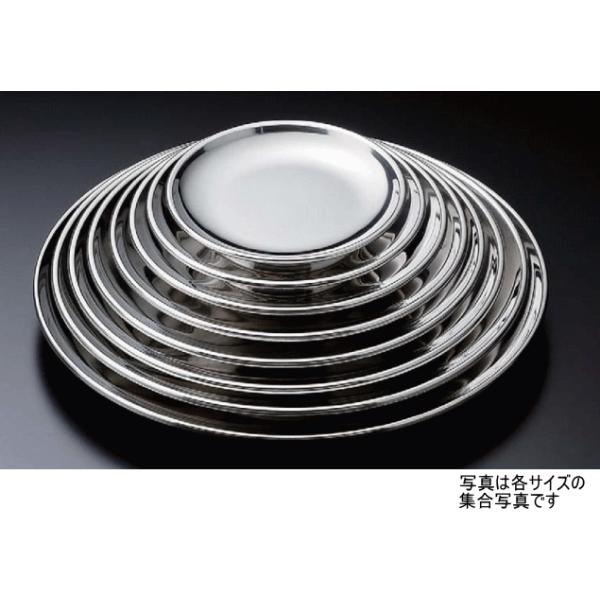 ステンレス皿　15cm DX保温丸皿 （中空）　8-912-13