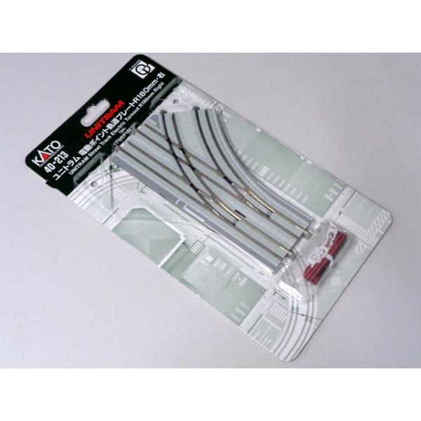 KATO ユニトラム電動ポイント軌道プレートR180mm・右 #40-213