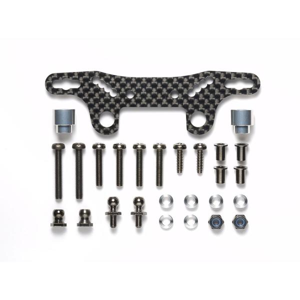 タミヤDT-02 カーボンダンパーステー② OP.1947 TT-02 カーボンダンパーステーII (3.5㎜厚): RCモデル