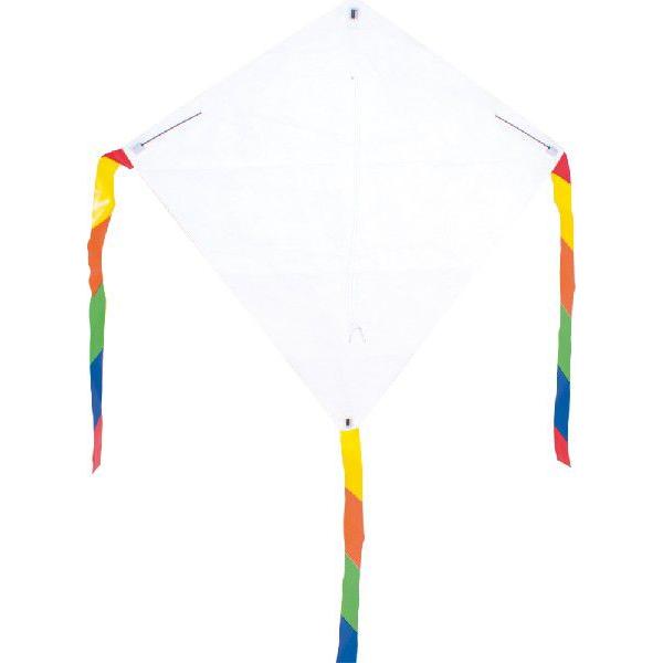 凧つくり教室、イベント用の真っ白のKITEですKITEライン30mもセットになって製作後直ぐに飛ばせます