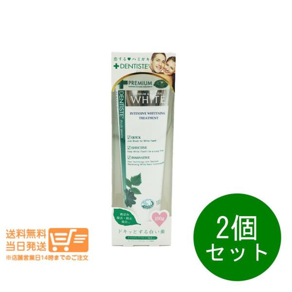 デンティス チューブタイプ ホワイトニング 100g 2個セット 口臭 歯磨き粉 歯周病