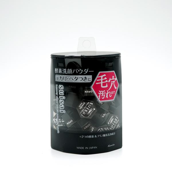 他サイト： カネボウ suisai スイサイ ビューティクリア ブラック パウダーウォッシュ 0.4g×32個 外箱折り畳みの商品画像