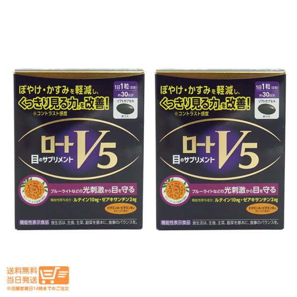 ロートV5a 30粒 機能性表示食品 ロート製薬 2個セット 外箱折り畳み 爆買