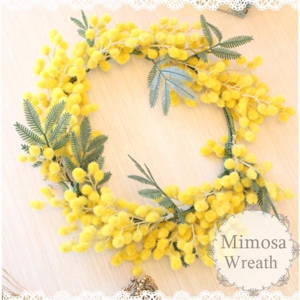 春 リースミモザ 造花 可愛い玄関 フェイクグリーン 壁掛け おしゃれ 贈り物 ギフト 黄色 インテリア 観葉植物 Buyee Buyee Jasa Perwakilan Pembelian Barang Online Di Jepang