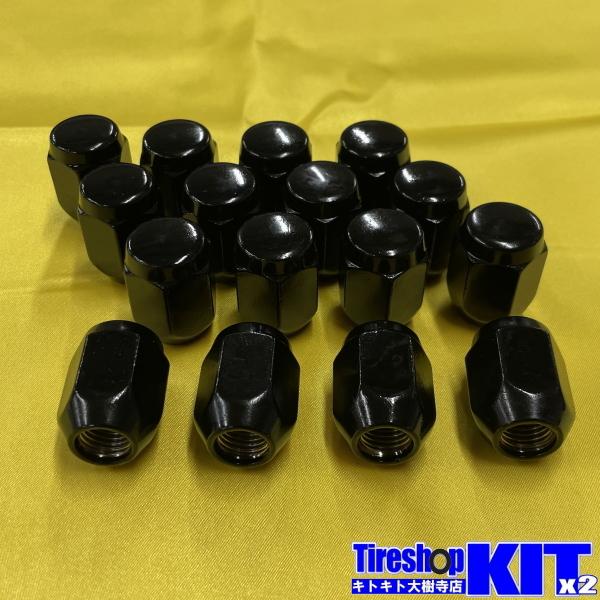 タイヤホイール同時購入商品】 ブラック袋ナット 普通車・軽自動車