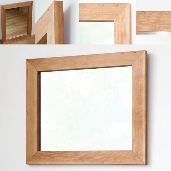 洗面台 鏡 木枠 交換 diy 洗面鏡 /ブラックチェリー 630×530mm/ 姿見 壁掛け 全身鏡 おしゃれ 木製 ウォールミラー