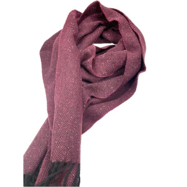 トラッド メンズ レディース 日本製ウール生地 ネップマフラー ネップヘリンボーン ボルドー Ds 北海道のグルメ処 極本舗 通販 Yahoo ショッピング