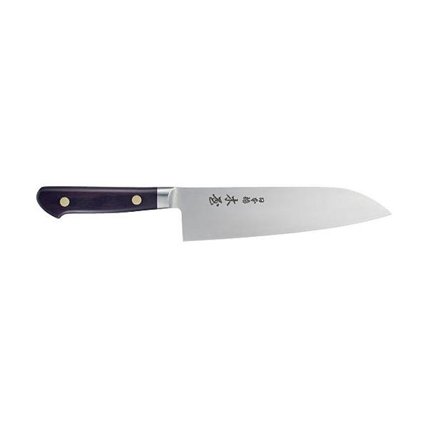 包丁 日本橋 木屋 No.6 鎌型 三徳包丁(洋) 180mm (鍔付・炭素鋼 包丁 日本橋 木屋 No.6 鎌型 三徳包丁(洋) 180mm (鍔付・炭素鋼
