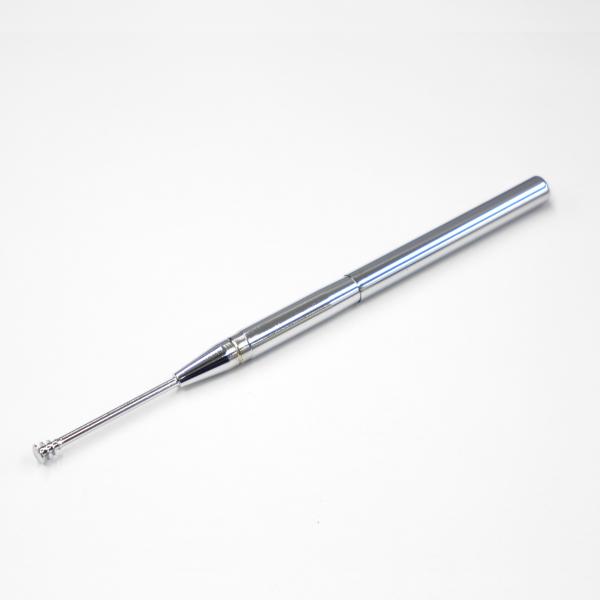 キャップ付きで衛生的で携帯時にも便利な耳かきです。360度しっかり取れる。掻いた時に耳が痛くなりにくいよう円盤の厚みを微調整して繰り返し設計しました。材質：鉄(クロムメッキ)　キャップ、ステンレス収納時:85mm　使用時:120mm日本製