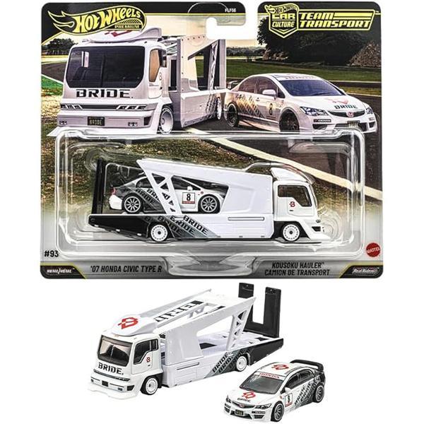 HONDA サービスコンペティション ミニカー　Hトラック MATTEL（マテル） JHX94 HW チームトランスポート '07 ホンダ シビック