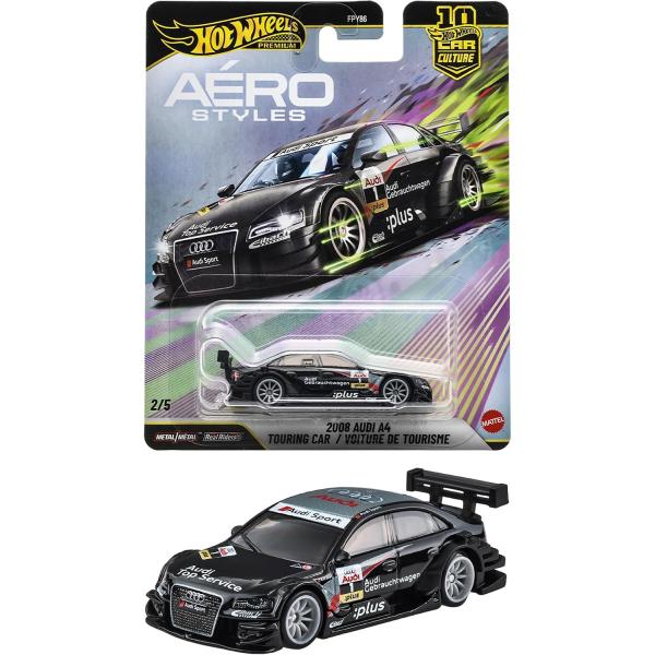 ホットウィール(Hot Wheels) カーカルチャー エアロスタイルズ 2008アウディA4 ツーリングカー  JKF04