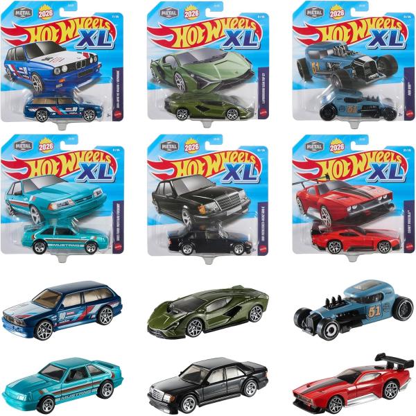 MATTEL（マテル） ホットウィール XL ベーシックカー アソート 6台入り