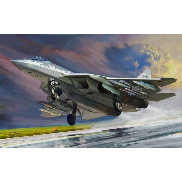 ズベズダ 1/48 ロシア空軍戦闘機 Su-57 GSIクレオス 1/48スケール ロシア空軍 Su-57 : キヤホビー - 通販