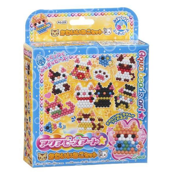 アクアビーズアート かわいいねこセット Aq 9 キヤホビー 通販 Yahoo ショッピング