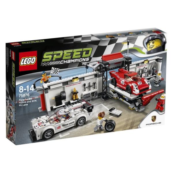 レゴ スピードチャンピオン ポルシェ 919 ハイブリッド&amp; 917K ピットレーン 75876
