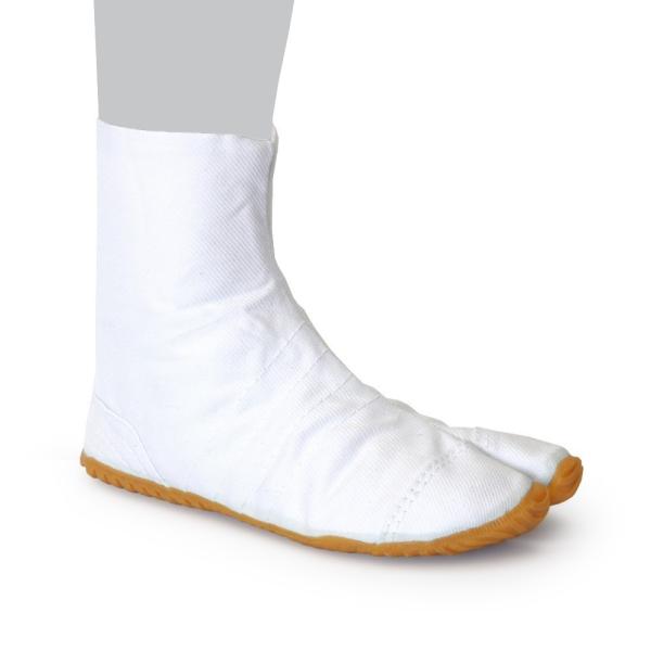 地下足袋 子ども祭たび 白 21cm マジック脱着式 祭り 舞台 稽古 荘快堂 M-20