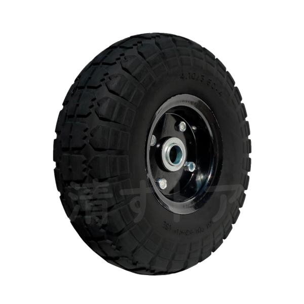 10インチ ノーパンクタイヤ 軸径20mm 片軸 ハウスカーコンテナカー用替えソリッドタイヤ C10