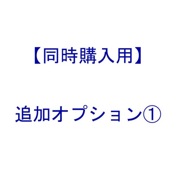 こちらは追加オプションとなります。単品でのご購入はできませんのでご了承ください。商品本体は別途ご購入いただく必要があります。