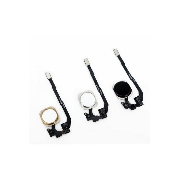 iPhone 5s用 フレックスケーブル付きホームボタン　互換品　修理交換用部品です。注意：既存のホームボタンをこの商品へ交換することによりTouch ID（指紋認証）の機能は失われます。※今後Appleでの修理が受けられなくなりますので、...
