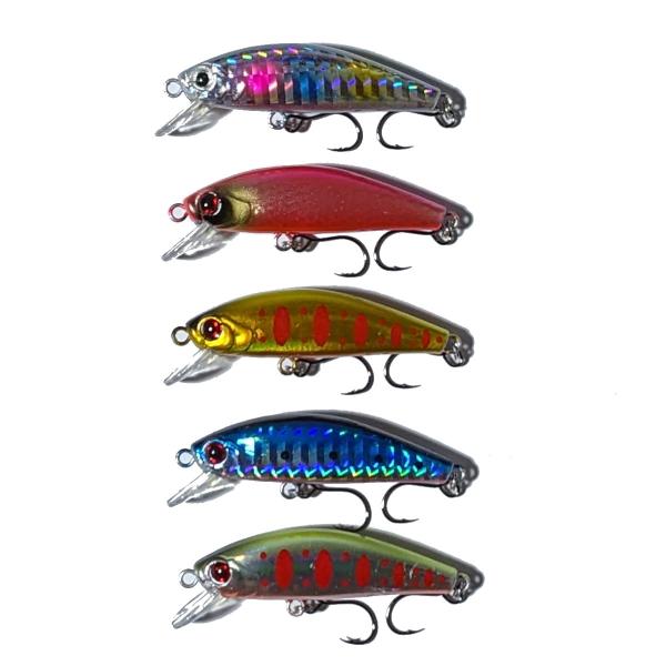 トラウトルアー シングルフック 5個セット 5.6cm 6g 渓流ミノー