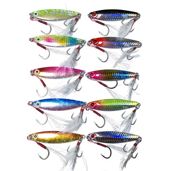 ショアジギルアー各種 ルアー メタルジグ 30g 10個セット ショアジギング ルアーまとめ
