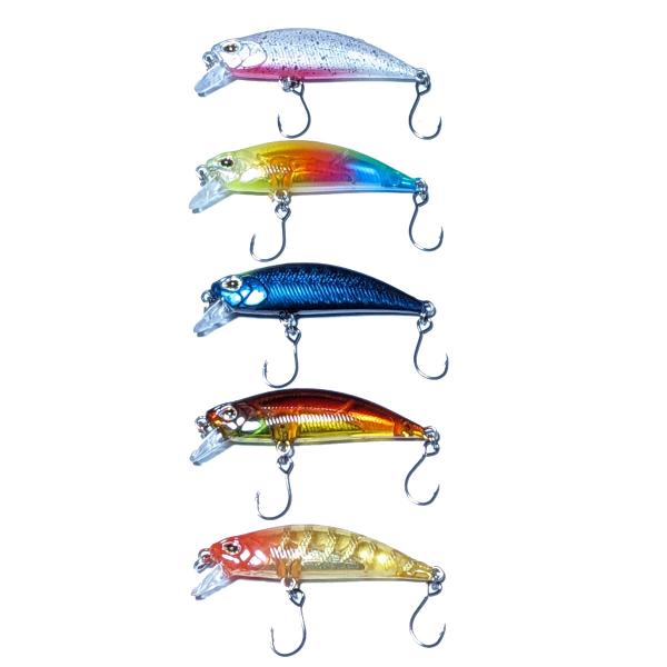 トラウトミノー シングルフック 5.5cm 5g 5個セット シンキングミノー