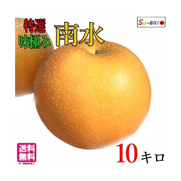 9月中旬〜下旬 特選 南水 梨 減農薬 長野県産 10キロ : Su-eat