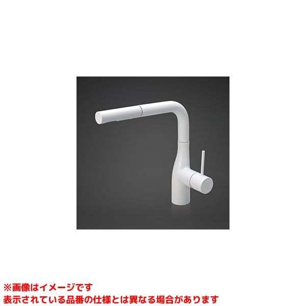 定価の88％ＯＦＦ KVK シングル混合栓 eレバー マットホワイト