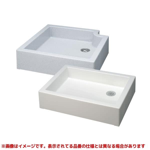 SP-USQ550ホワイト】 《KJK》 マエザワ 水栓柱/水栓パン スクエアパン