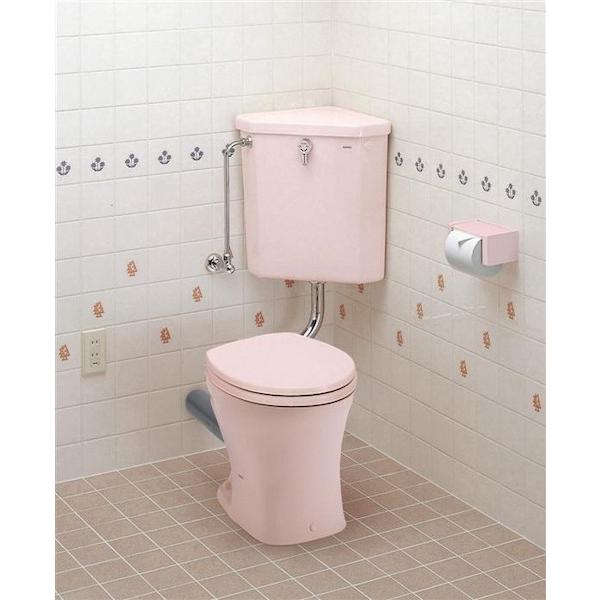 TOTO 【S 570B #SR2】 《KJK》 隅付タンク パステルピンク ωγ0 : KJK