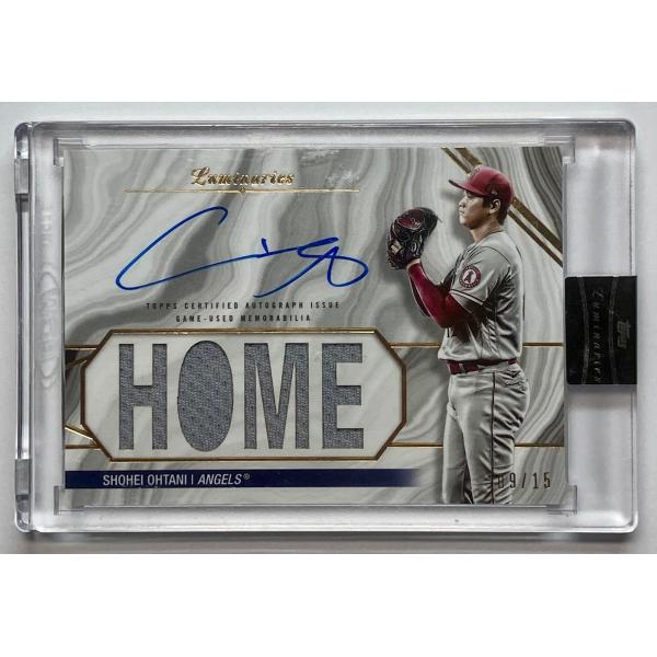 15枚限定】大谷翔平直書きサイン実使用HOMEジャージー 2022 Topps