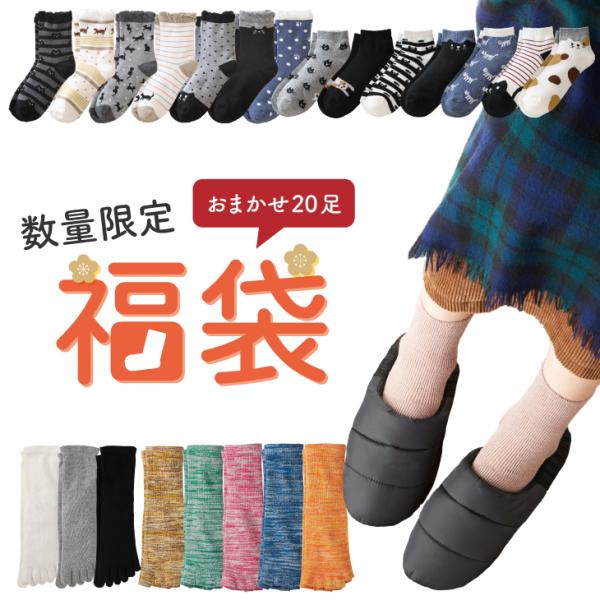 福袋 2026 福袋2026 2026福袋 20足 20足セット セット おまかせ まとめ買い まとめ売り レディース 婦人 女性 女性用 あったか あたたかい 暖かい 温かい 暖かい靴下 温かい靴下 あたたかいくつした 防寒 5本指 5本...