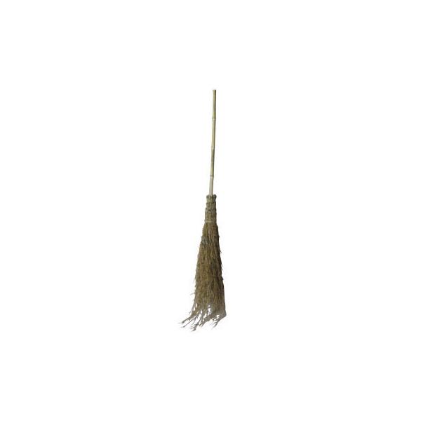 ほうき ホウキ 清掃 清掃用品 清掃用具 竹箒（5段巻）毛先カット無【0071-0020】
