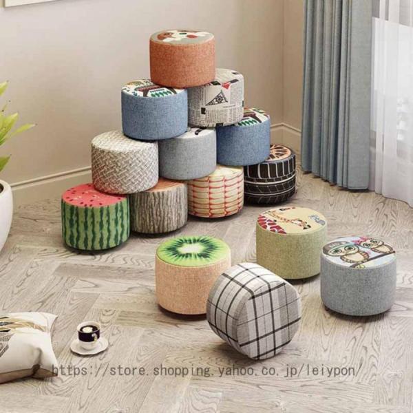 スツール 猫脚 ファブリック ライトグリーン タッセル付き オットマン 補助椅子 スツール 猫脚 ファブリック ライトグリーン タッセル付き