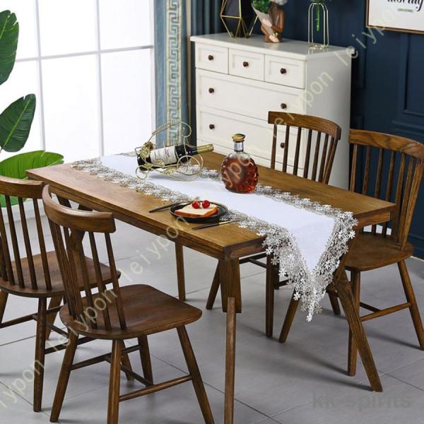 ★お手入れ簡単：簡単に洗浄、普段のお手入れは簡単な拭き取りで十分です。★インテリア：テーブルランナーは上品な柄がシックで華やかな雰囲気を作り、シンプルなのにエレガンスをプラスできるアイテムです。部屋のインテリアに見事に調和できます。★素晴ら...