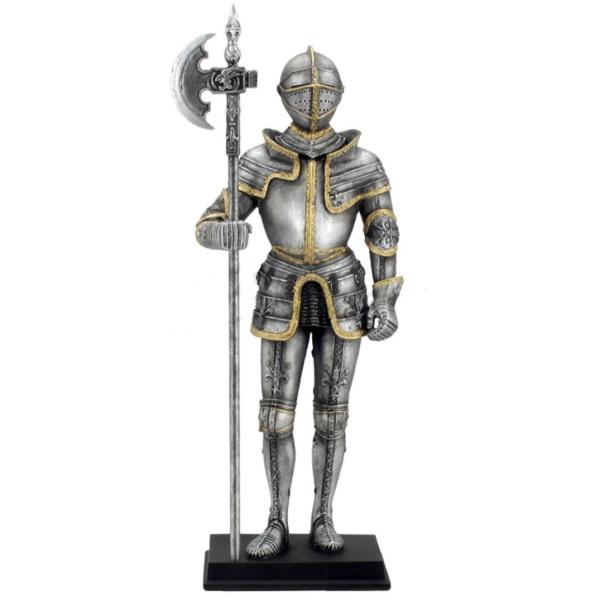 中世の鎧の騎士 戦士 斧 戦い シルバー フィギュア 像 置物 B Buyee Buyee Japanese Proxy Service Buy From Japan Bot Online