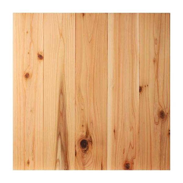 ユカハリ・マット すぎ 無塗装 1枚 単品 50cm×50cm×1.35cm