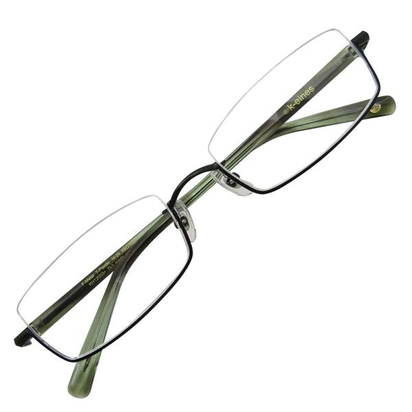 「商品情報」「主な仕様」■フレーム、カラー■　カラー グリーン　定番スクエアタイプのスタンダードなアンダーリムです。■フレームのみ■　こちらのレンズはデモレンズです。度付きレンズ対応フレームですのでご購入後、お近くの眼鏡店へレンズ交換をご依...