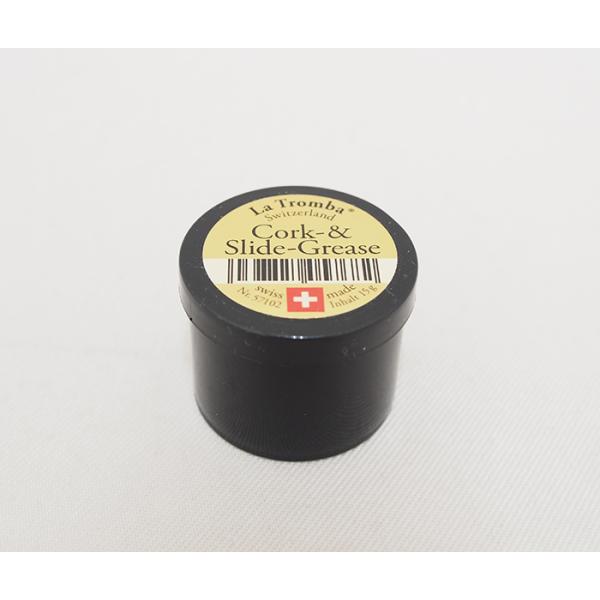 粘度の高い質感の持ちが良いグリス。金管楽器のスライド部、木管楽器のコルクジョイント部にお使いいただけます。内容量：15g
