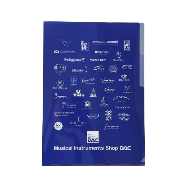 2ポケットクリアファイル DACオリジナル A4サイズ CF-2 : 管楽器専門店