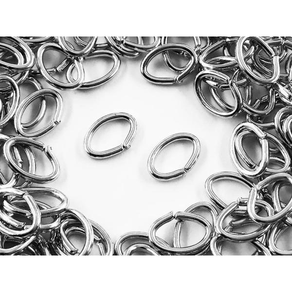 シルバーハンドメイドアクセサリー専用 Cカン シルバー 200個 7mmx5mm アクセサリー キーホルダー 金具