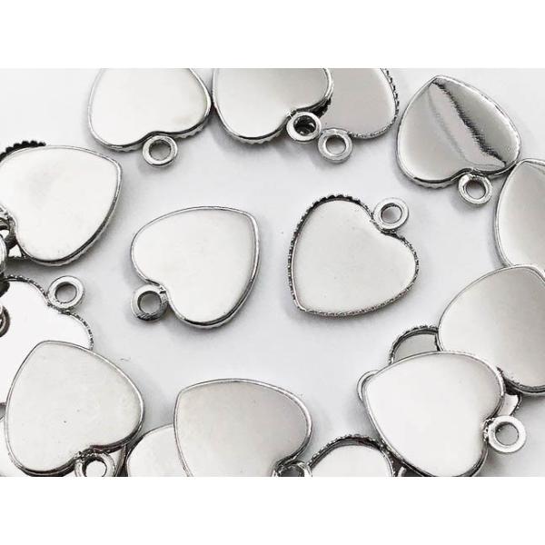 ハンドメイド レジン ハート小皿① ミール皿 レジン ハート シルバー 20個 小さめ セッティング台