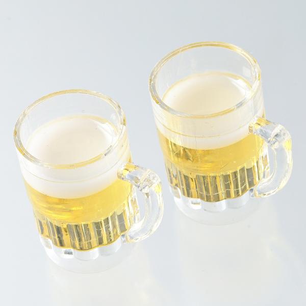 チャーム ドリンク ビール アクセサリー パーツ 6個 大きめ