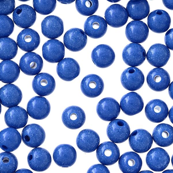 ビーズ 6mm 紺 丸 1000個 ネイビー 単色 手芸 アクセサリー