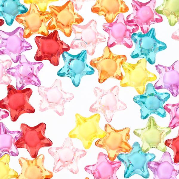 ビーズ 星 11mm 200個 スター ぷっくり星型 アクセサリー 手芸 パーツ BD3089