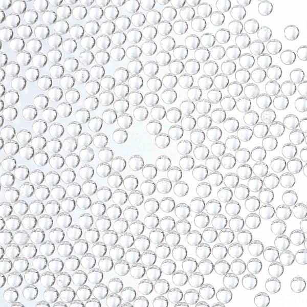 ビーズ 3ｍｍ クリア 丸 小さめ 2000個 穴なし 透明 ネイル 装飾 デコ ハンドメイド 手芸 パーツBD3154