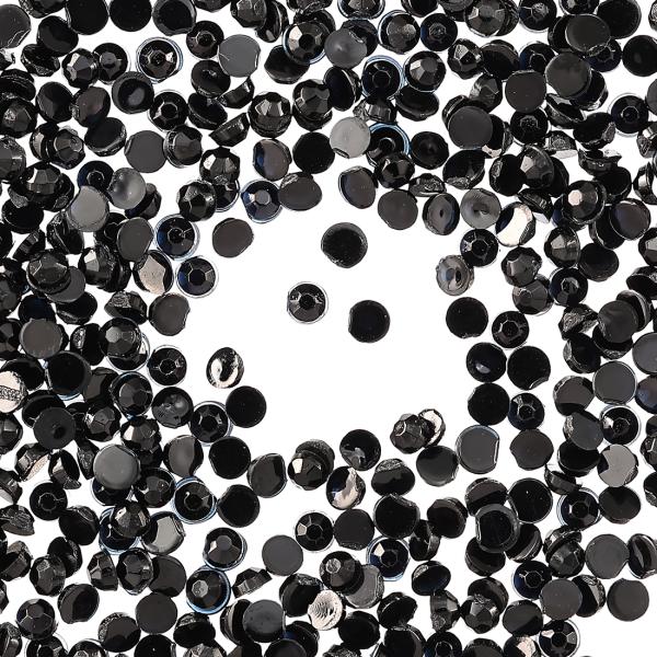 ラインストーン 2mm ss6 黒 9000粒 丸 プラ製1個サイズ：約2mm 厚み約1mm 底平タイプ (商品画像に簡易計測画像御座います、簡易ですので誤差は御座いますのでご了承下さい。）カラー：黒（モニターの発色の具合によって実際の商品...